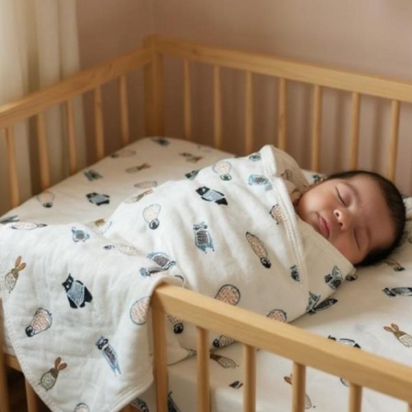 Muslin Hooded Wrapper