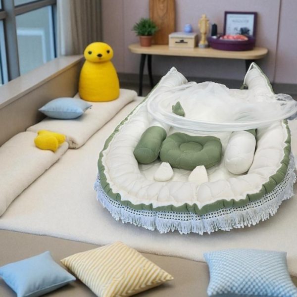 Long Bed Cozy Green (With Net)