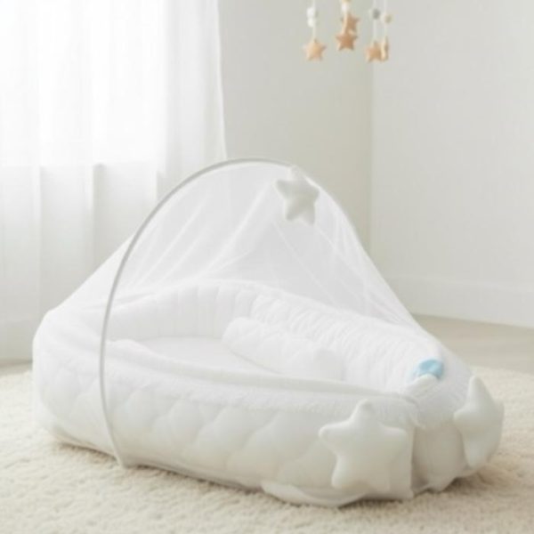 Long Bed Cozy White (With Net)