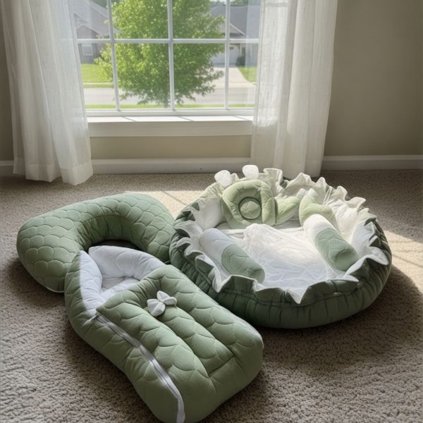 Classic Three with Round Bed – Green