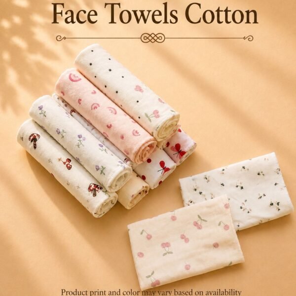 Face Towels Cotton Pack of 5