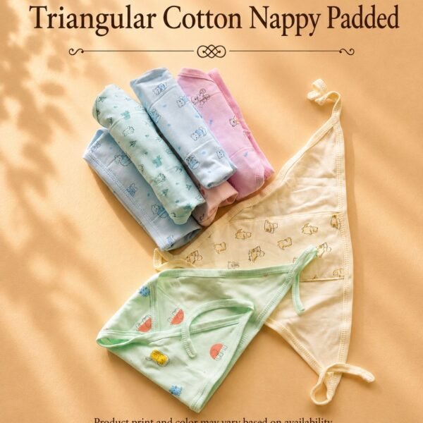 Triangular Cotton Padded Nappy (Single Piece)