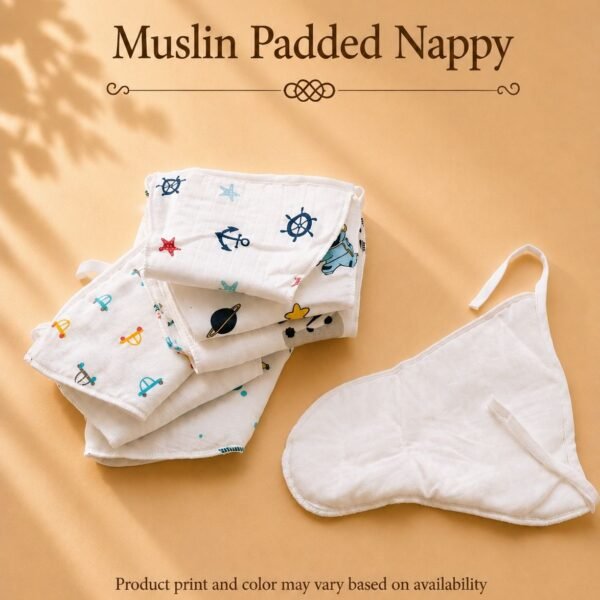 Padded Nappy Muslin (Knot, Single Piece)