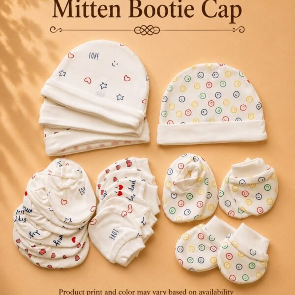 Mitten Booties Cap Set Premium (One Set)