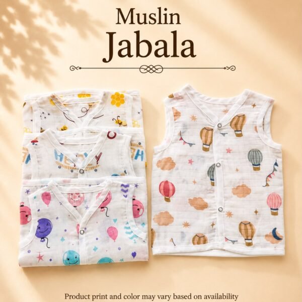 Jabala Muslin Print Front Button (4 Piece Pack)